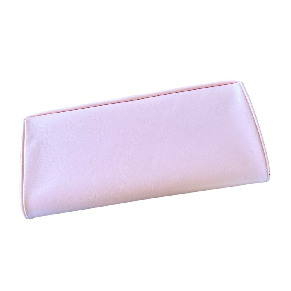Vintage Pastel Pale Pink Gold Hardware Glamour Clutch